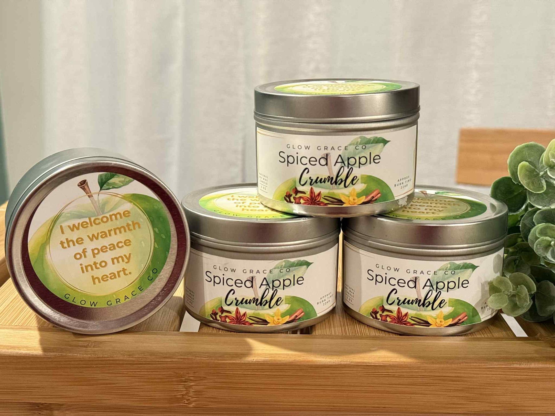 Fall Scent- Spiced Apple Crumble Soy Wax Candle