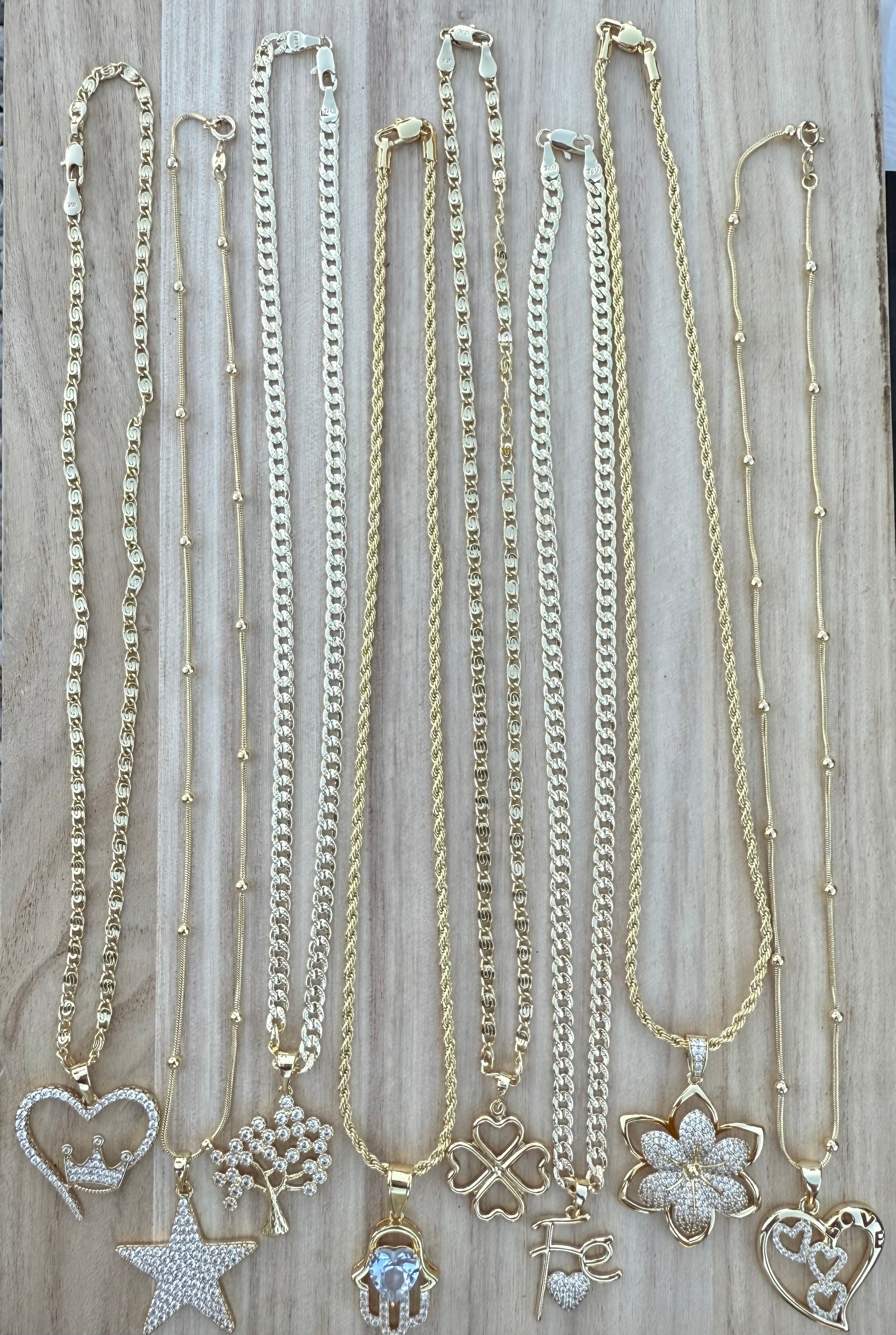 Gold Filled Necklace & Charm