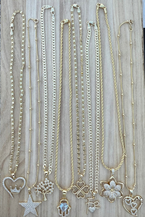 Gold Filled Necklace & Charm