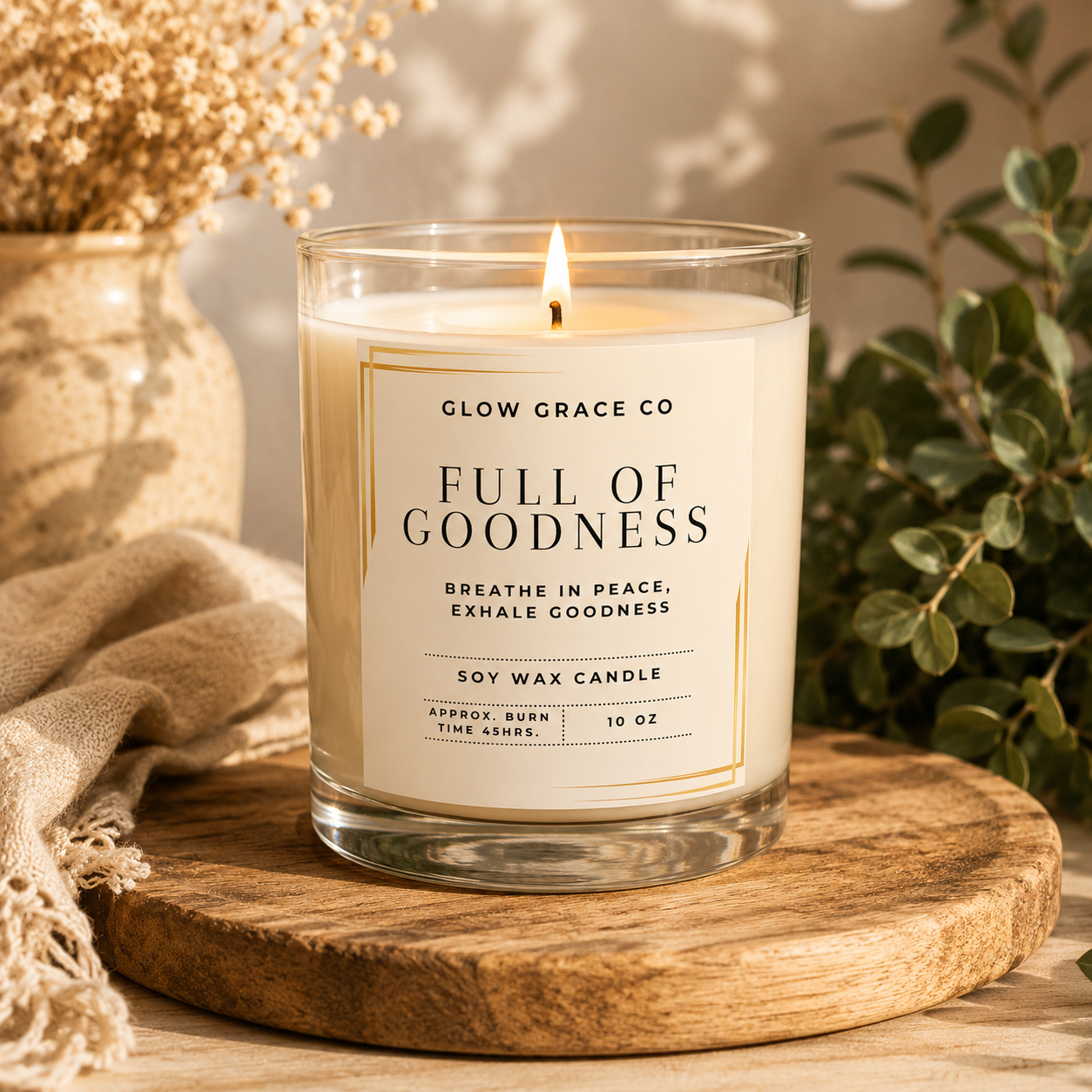 Full of Goodness Soy Wax Candle 10oz