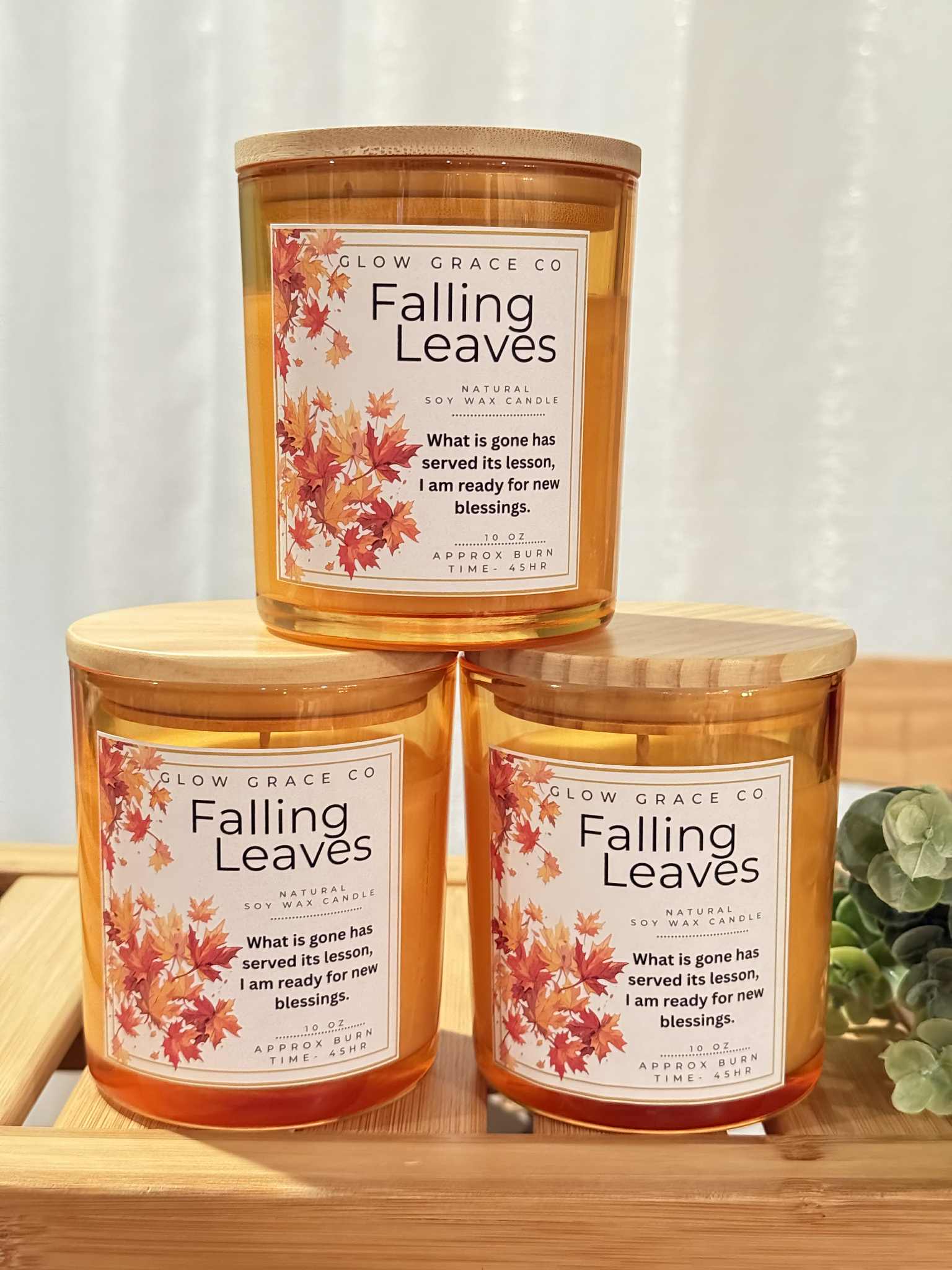 Fall Scent - Falling Leaves Soy Wax Candle